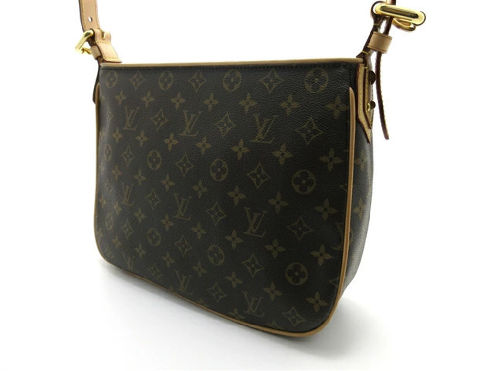 Louis Vuitton Hudson Monogram Shoulder Bag Brown
